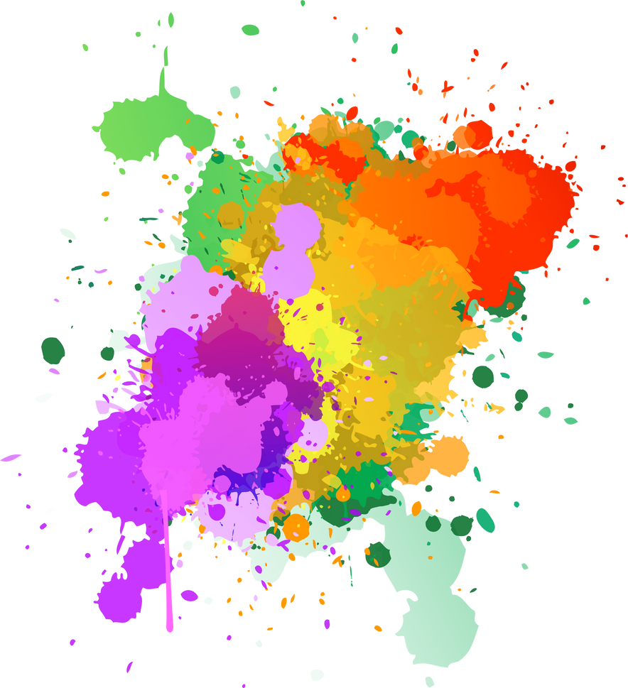 Colorful Paint Splashes